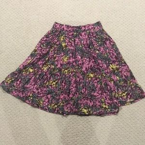 Lularoe floral skirt - XS